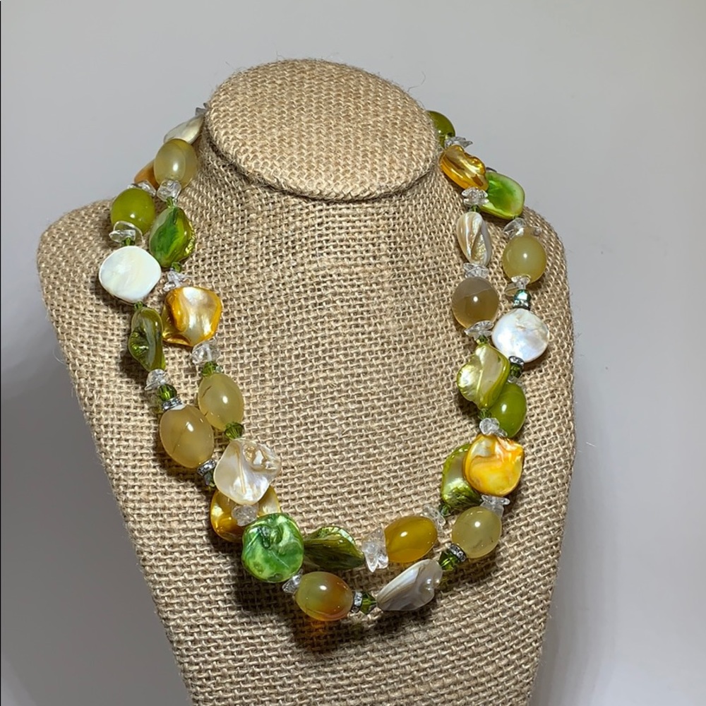 Multicolored Glass Bead Necklace